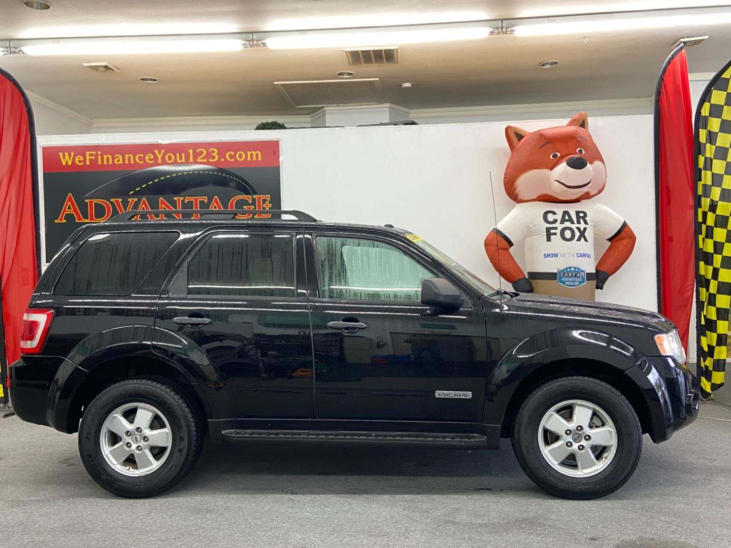 2008 Black Ford Escape XLT 2WD I4 (1FMCU03Z98K) with an 2.3L L4 DOHC 16V engine, 4-Speed Automatic Overdrive transmission, located at 533 S West End Blvd., Quakertown, PA, 18951, (877) 257-4995, 40.343994, -75.303604 - INCLUDED IN THE SALE PRICE OF EVERY VEHICLE: 48 Hour Money Back Guarantee 6 Month - 6,000 Mile Warranty Brand New PA State Inspection & Emission $10 Oil Changes for the Life of the Loan Complete CARFAX - Photo#0